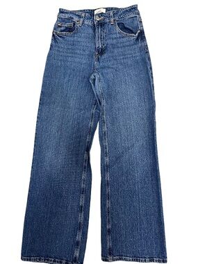 H&M Wide-Leg Women's Jeans in Denim Blue